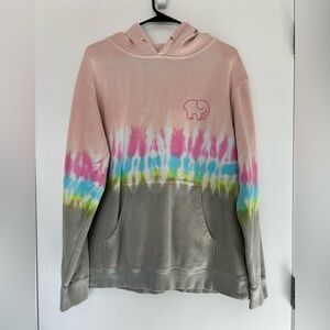 Ivory Ella Sweatshirt Hoodie Womens Size Medium Tie Dye